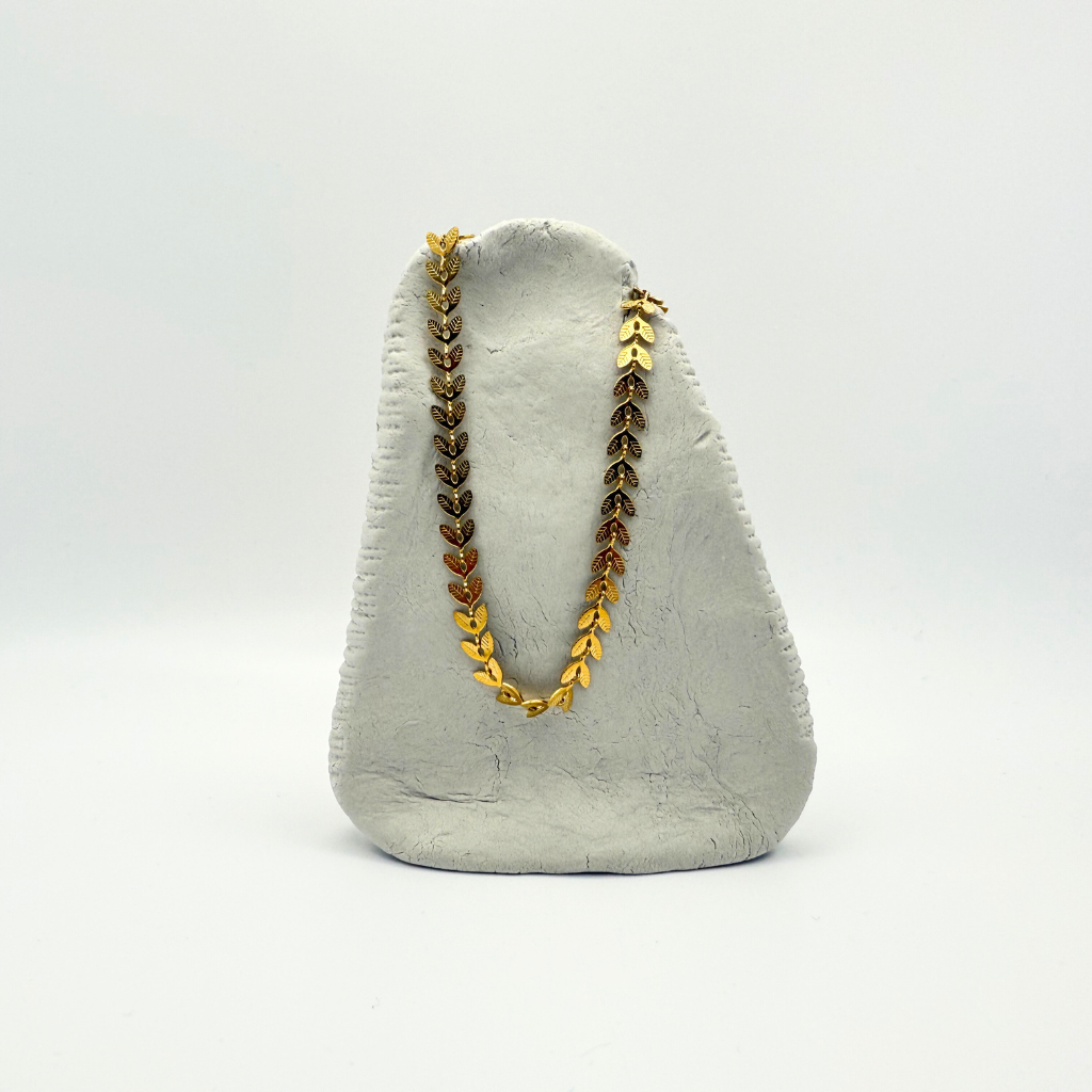 Necklace Greek Leaves
