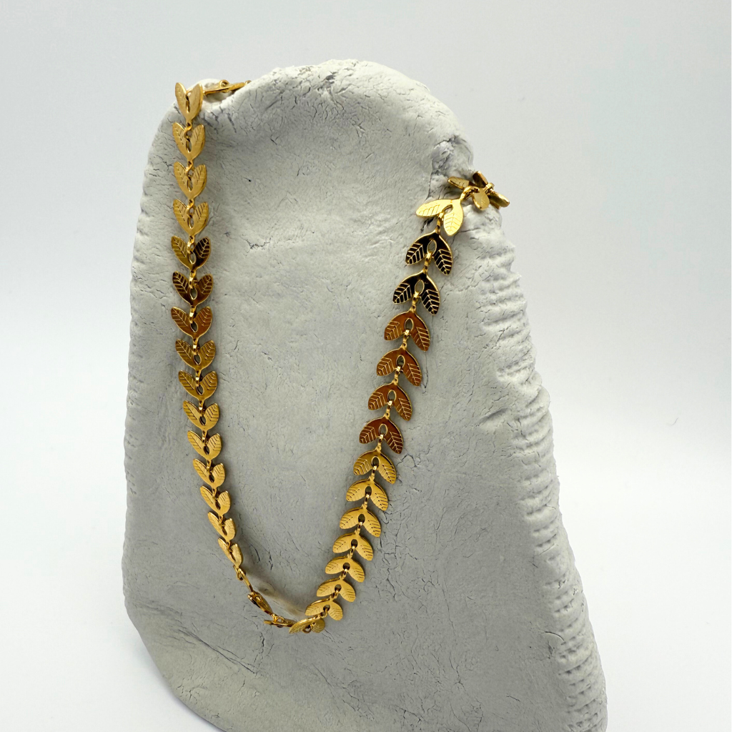 Necklace Greek Leaves