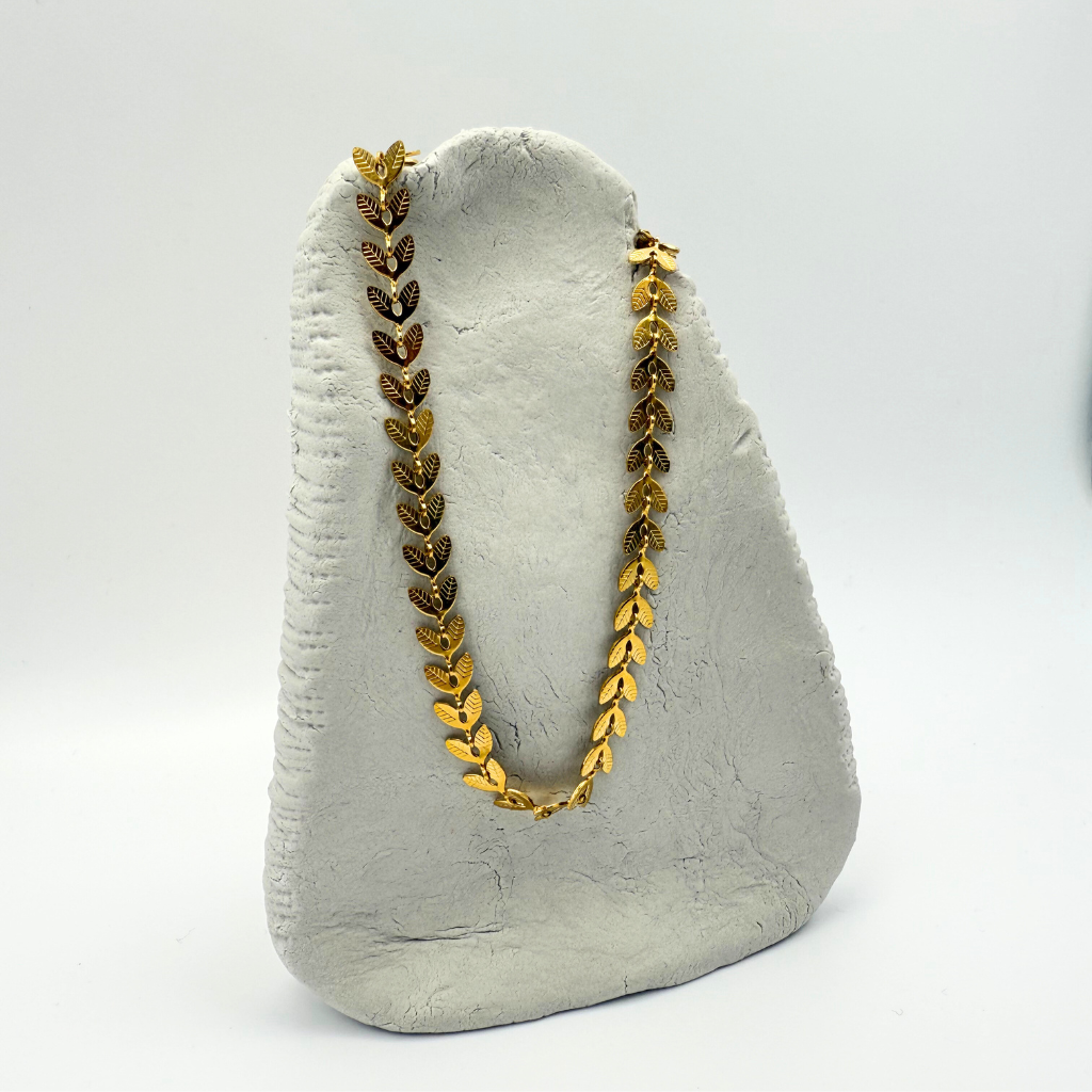 Necklace Greek Leaves