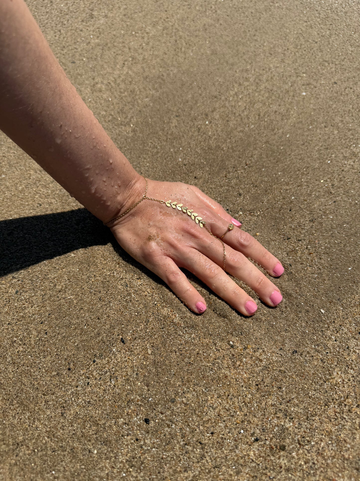 Hand Chain Leaves