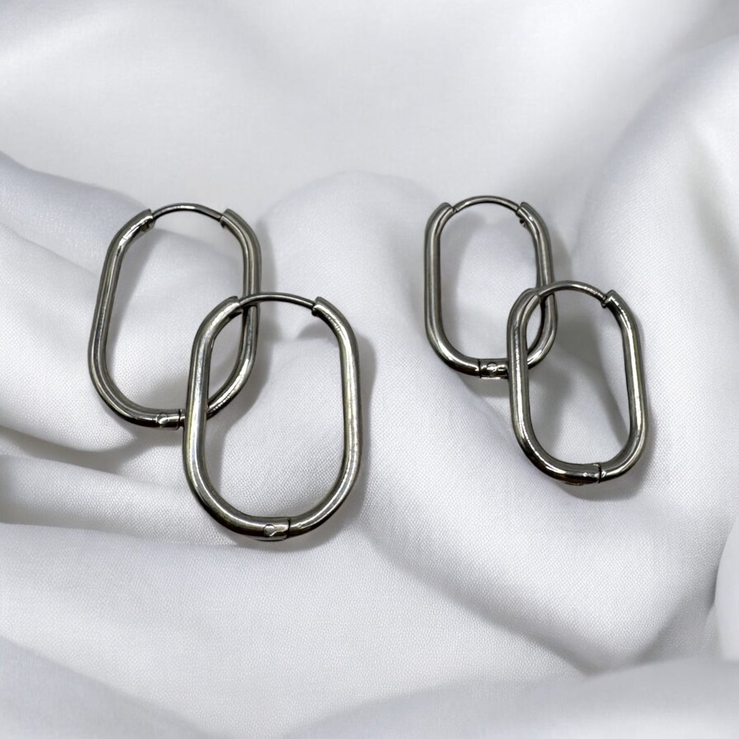 Earring Hoops thin ovals