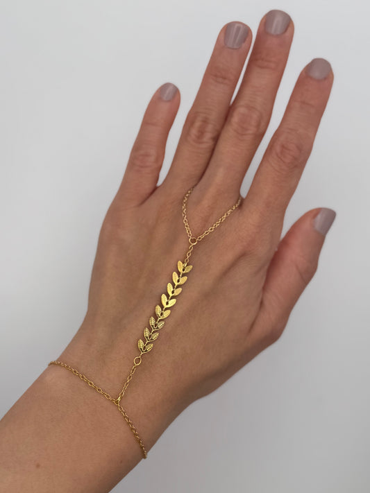 Hand Chain Leaves