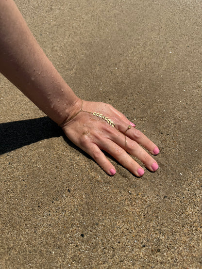 Hand Chain Leaves