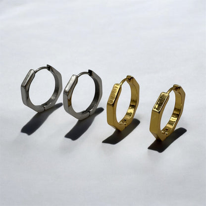Pendientes Aros Hexágono
