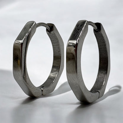 Pendientes Aros Hexágono