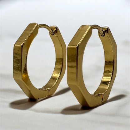 Pendientes Aros Hexágono