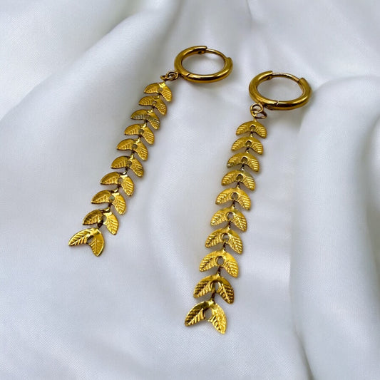 Earrings Greek Leaves