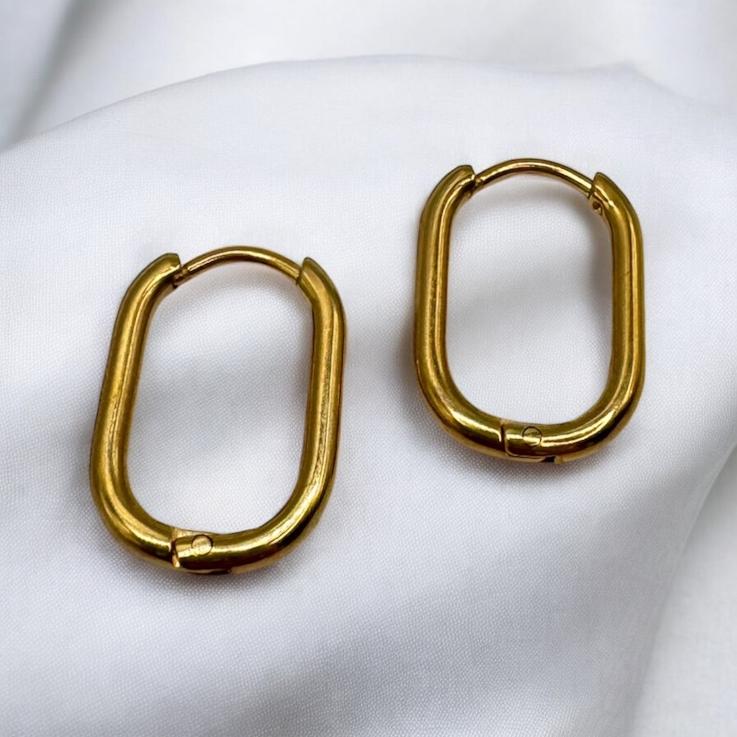 Earring Hoops thin ovals