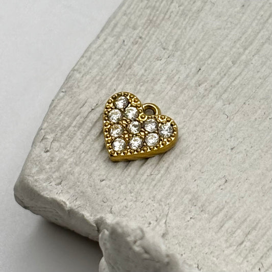 Heart Crystals Charm