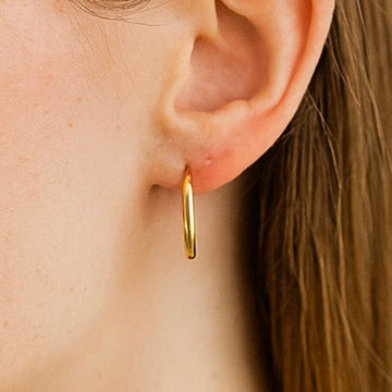 Pendientes Aros Ovalados Finos