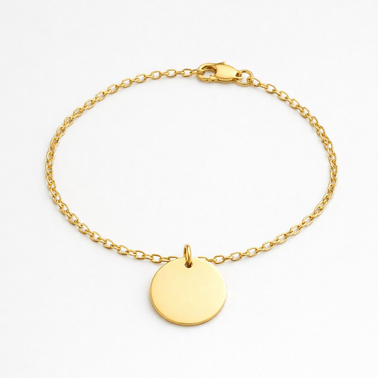 Engraved Charm Bracelet